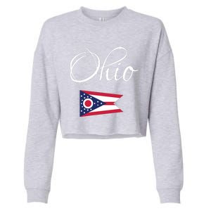 Ohio Usa Funny Cropped Pullover Crew