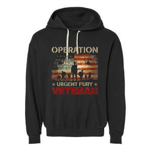 Operation Urgent Fury Combat Veteran Grenada Garment-Dyed Fleece Hoodie