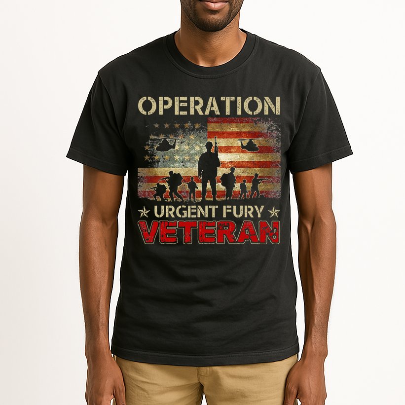 Operation Urgent Fury Combat Veteran Grenada Tall T-Shirt