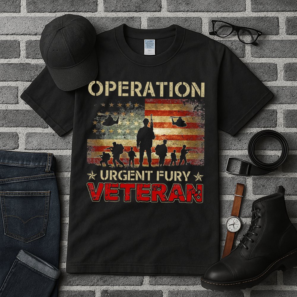 Operation Urgent Fury Combat Veteran Grenada Tall T-Shirt