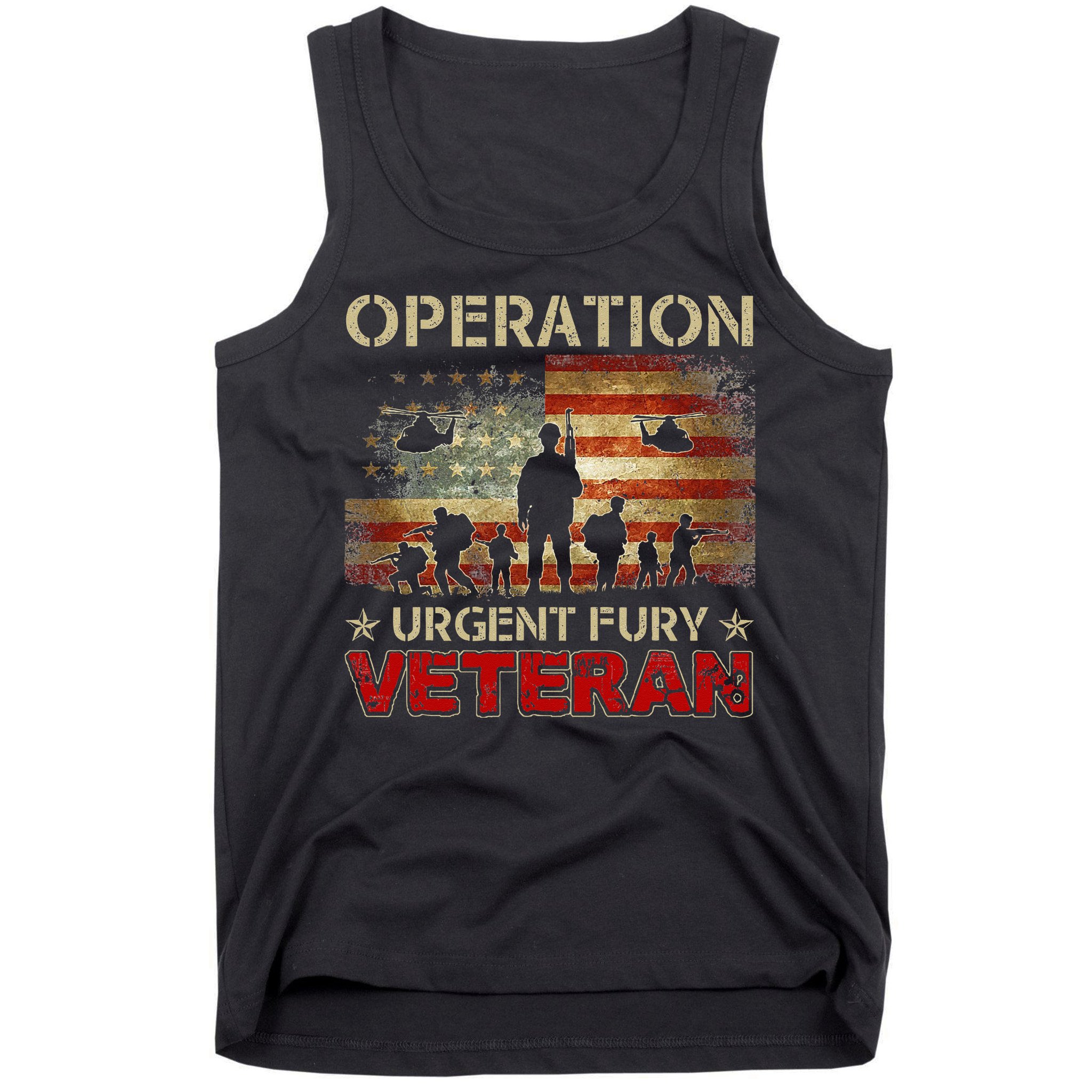 Operation Urgent Fury Combat Veteran Grenada Tank Top
