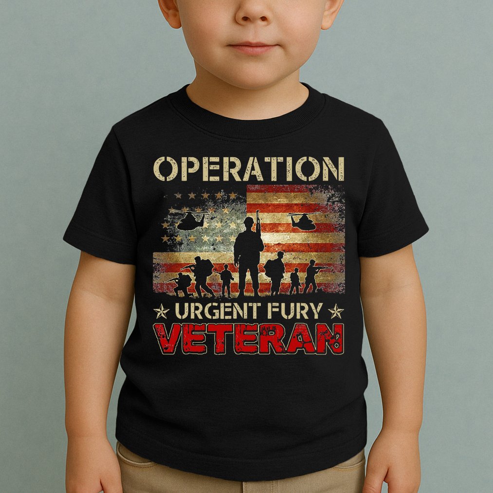 Operation Urgent Fury Combat Veteran Grenada Toddler T-Shirt