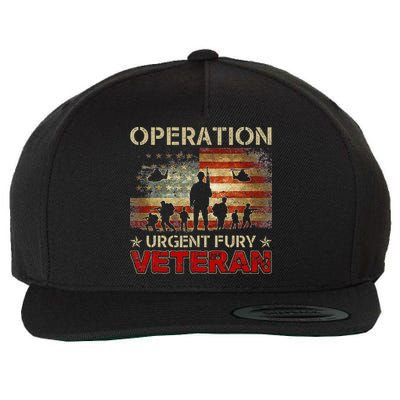 Operation Urgent Fury Combat Veteran Grenada Wool Snapback Cap