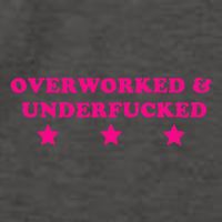 Overworked & Under Funny Meme Vector Backpack