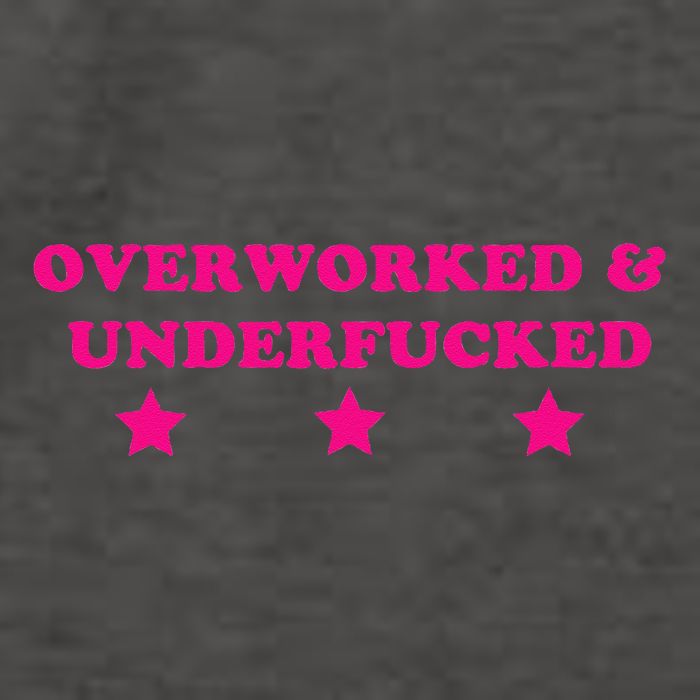 Overworked & Under Funny Meme Vector Backpack