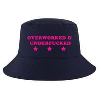 Overworked & Under Funny Meme Cool Comfort Performance Bucket Hat