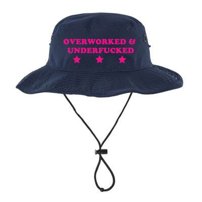 Overworked & Under Funny Meme Bucket Hat