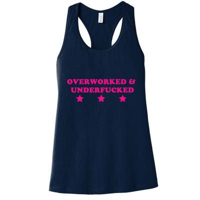 Overworked & Under Funny Meme Womens Tank Top