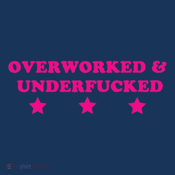 Overworked & Under Funny Meme Pom Pom 12in Knit Beanie