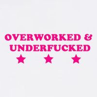 Overworked & Under Funny Meme Garment-Dyed Sweatshirt