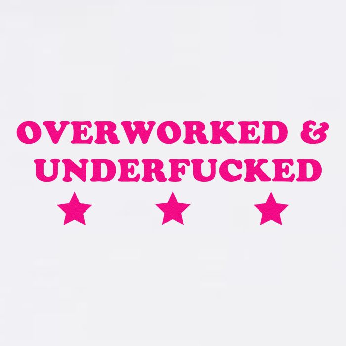 Overworked & Under Funny Meme Garment-Dyed Sweatshirt