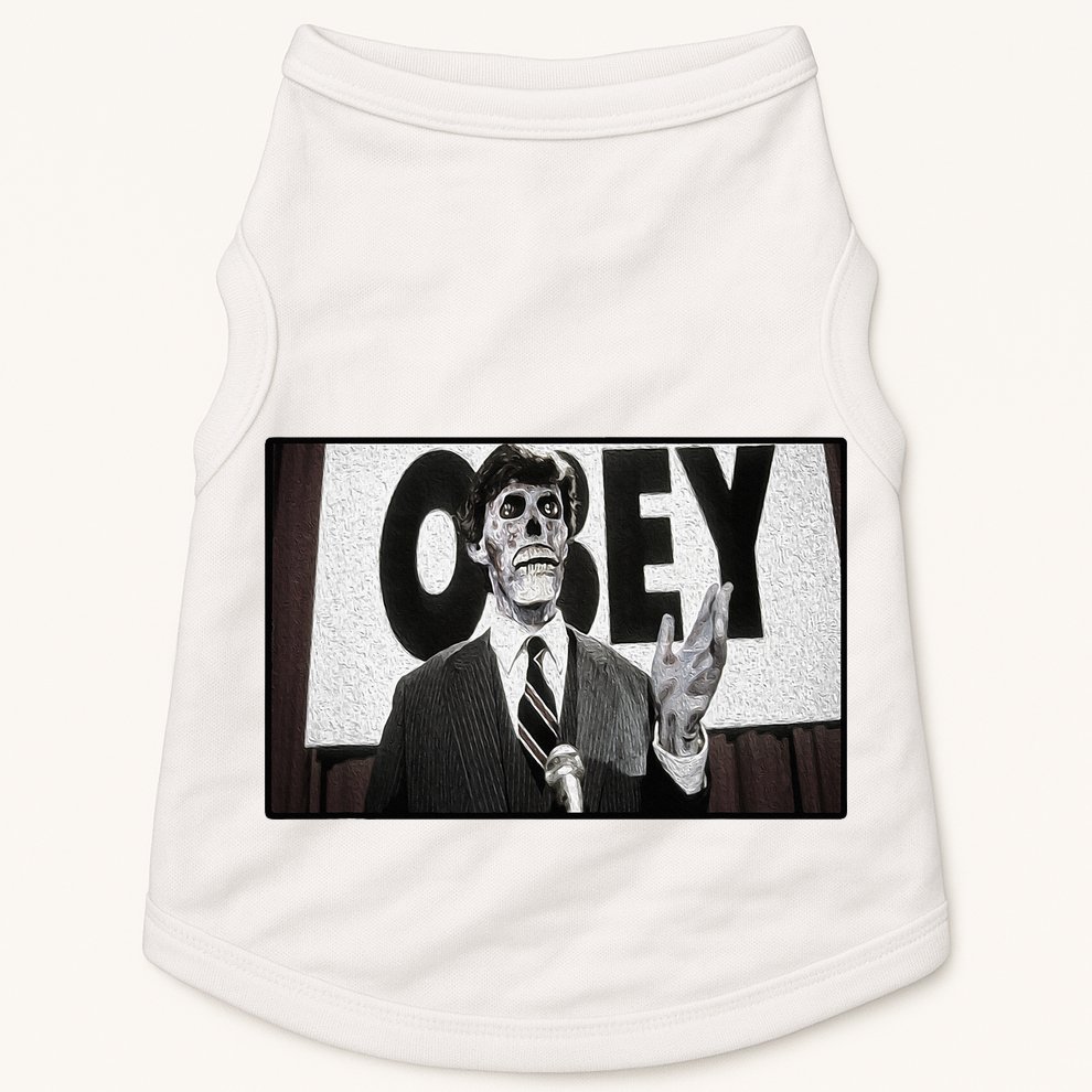 Obey Usa Freedom Funny Defy Fight 2 Doggie Tank