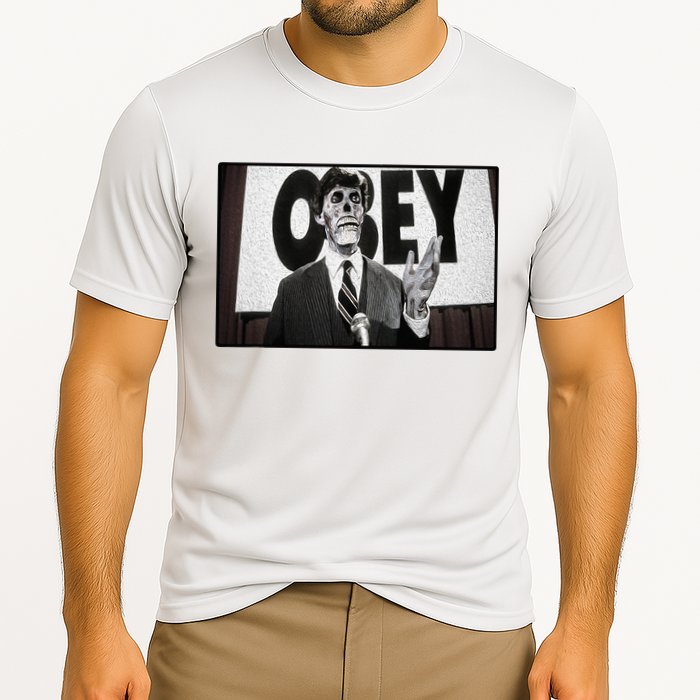 Obey Usa Freedom Funny Defy Fight 2 Cooling Performance Crew T-Shirt