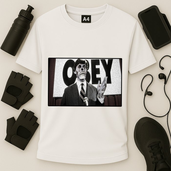 Obey Usa Freedom Funny Defy Fight 2 Cooling Performance Crew T-Shirt