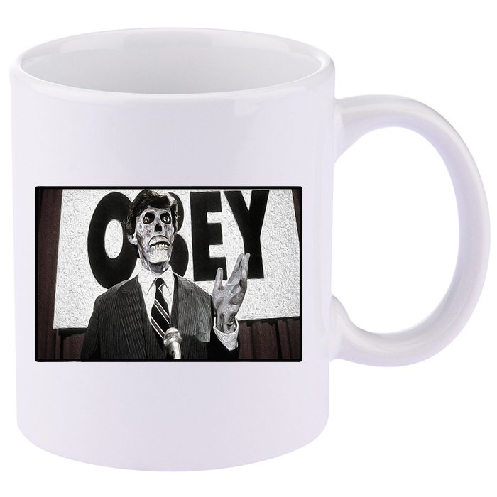 Obey Usa Freedom Funny Defy Fight 2 11oz C Handle Ceramic Mug
