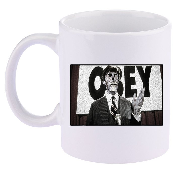 Obey Usa Freedom Funny Defy Fight 2 11oz C Handle Ceramic Mug