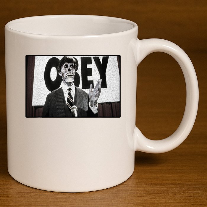 Obey Usa Freedom Funny Defy Fight 2 11oz C Handle Ceramic Mug
