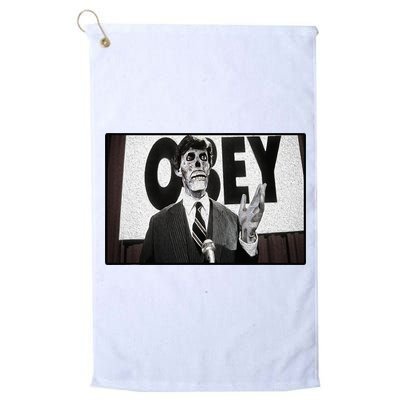 Obey Usa Freedom Funny Defy Fight 2 Golf Towel
