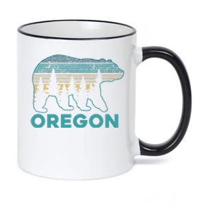 Oregon Usa Grizzly Bear Souvenir 11oz Black Color Changing Mug