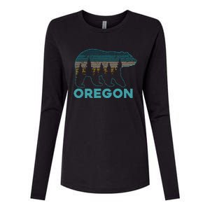 Oregon Usa Grizzly Bear Souvenir Womens Cotton Relaxed Long Sleeve T-Shirt