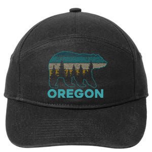 Oregon Usa Grizzly Bear Souvenir 7-Panel Snapback Hat