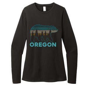 Oregon Usa Grizzly Bear Souvenir Womens CVC Long Sleeve Shirt