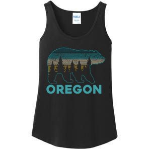 Oregon Usa Grizzly Bear Souvenir Ladies Essential Tank