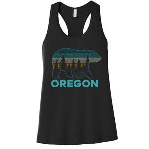 Oregon Usa Grizzly Bear Souvenir Women's Racerback Tank