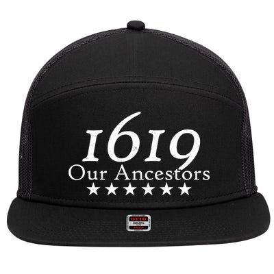 Our Ancestors 1619 Heritage 7 Panel Mesh Trucker Snapback Hat