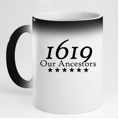 Our Ancestors 1619 Heritage 11oz Black Color Changing Mug