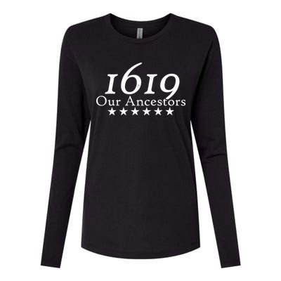 Our Ancestors 1619 Heritage Womens Cotton Relaxed Long Sleeve T-Shirt