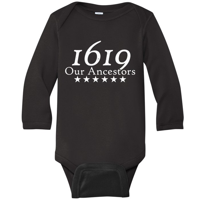 Our Ancestors 1619 Heritage Baby Long Sleeve Bodysuit