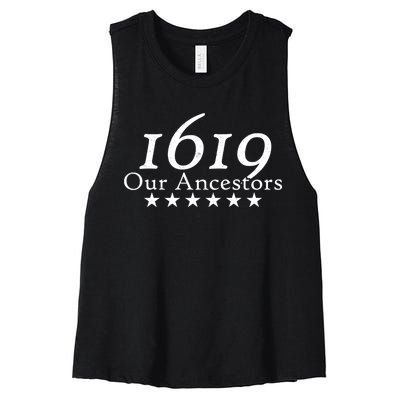 Our Ancestors 1619 Heritage Women's Racerback Cropped Tank