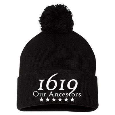 Our Ancestors 1619 Heritage Pom Pom 12in Knit Beanie