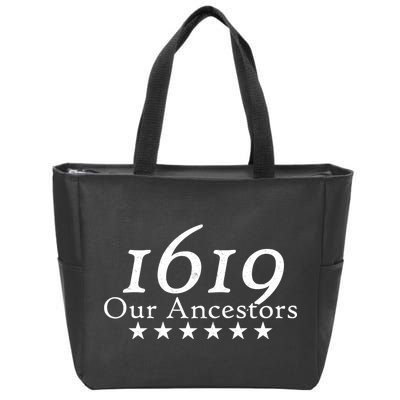 Our Ancestors 1619 Heritage Zip Tote Bag