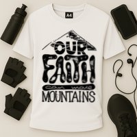 Our Faith Can Move Mountains  Cooling Performance Crew T-Shirt