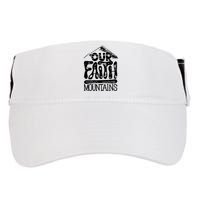 Our Faith Can Move Mountains  Adult Drive Performance Visor