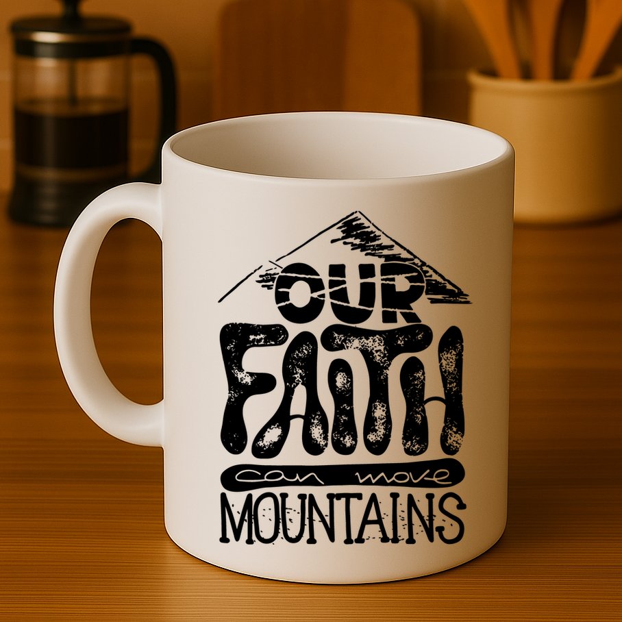 Our Faith Can Move Mountains  Mug