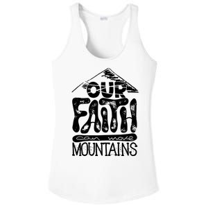 Our Faith Can Move Mountains  Ladies PosiCharge Competitor Racerback Tank