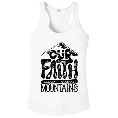 Our Faith Can Move Mountains  Ladies PosiCharge Competitor Racerback Tank