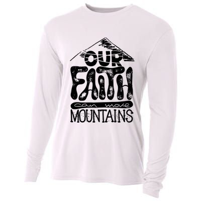 Our Faith Can Move Mountains  Cooling Performance Long Sleeve Crew
