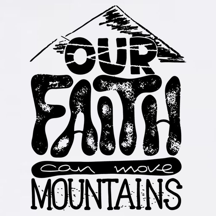 Our Faith Can Move Mountains  Baby Bodysuit