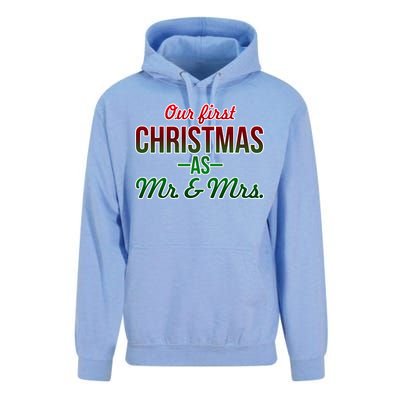 Our First Christmas As Mr. & Mrs. Unisex Surf Hoodie