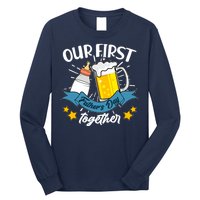 Our First Father's Day Together Baby Bottle Beer Mug Long Sleeve Shirt