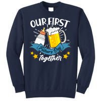 Our First Father's Day Together Baby Bottle Beer Mug Tall Sweatshirt