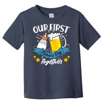 Our First Father's Day Together Baby Bottle Beer Mug Toddler T-Shirt