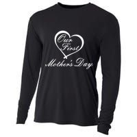 Our First Mother's Day Love Heart Cooling Performance Long Sleeve Crew