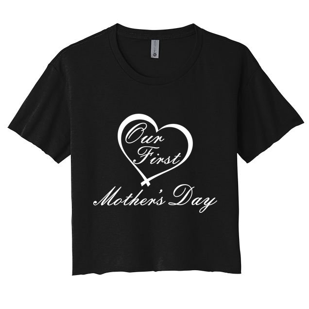 Our First Mother's Day Love Heart Crop Top