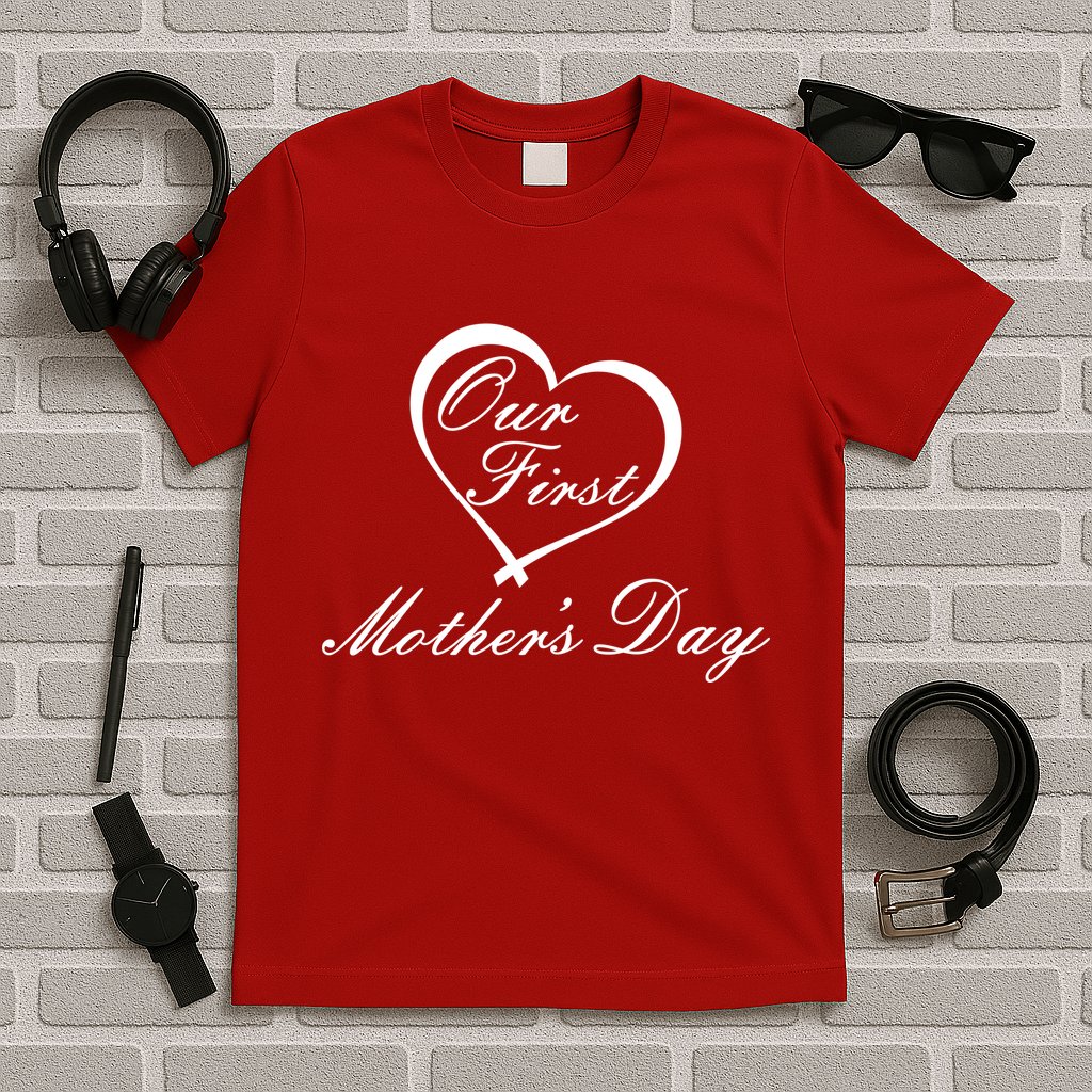 Our First Mother's Day Love Heart T-Shirt