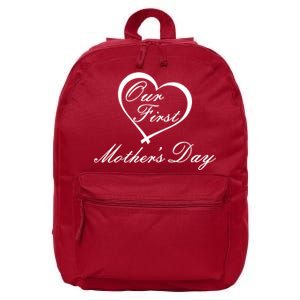 Our First Mother's Day Love Heart 16 in Basic Backpack